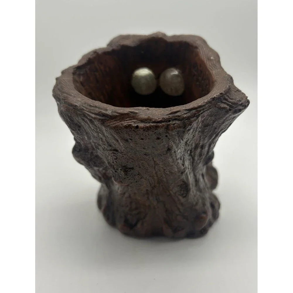 Vtg Jason Christoble Matchless Grove Tree‎ Wizard Glass Eye Candle Holder 1975